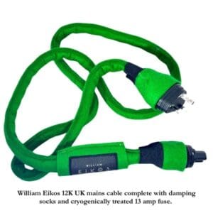 Ultra-Litz 12K UK mains plug, complete with vibration damping felt socks and cryogenically treated 13 amp fuse